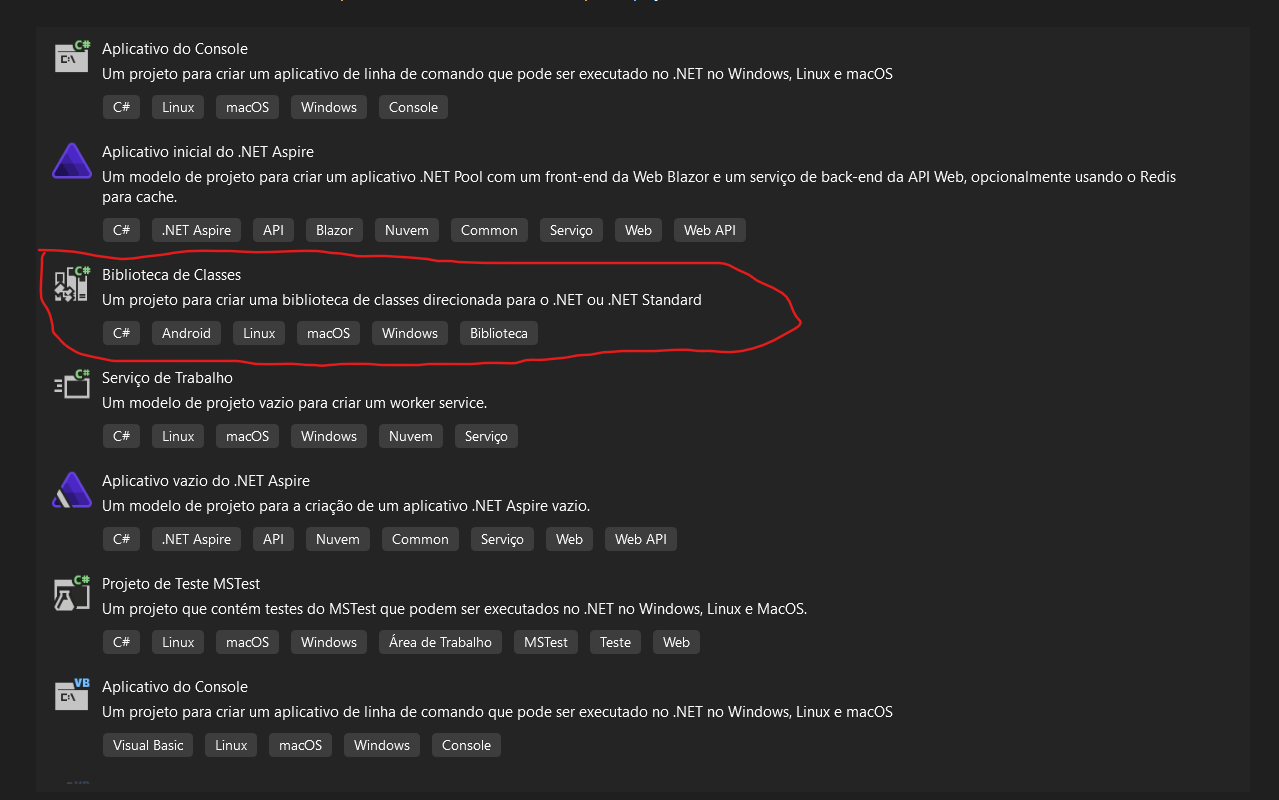 Visual Studio create new Library